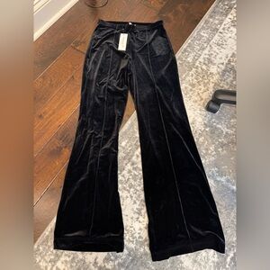 NWT Veronica M Black Velvet Pants